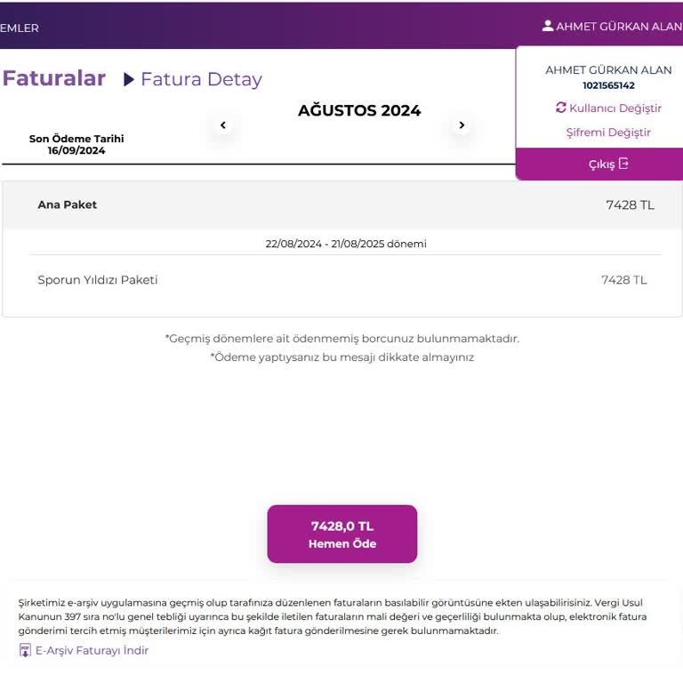Digiturk Benden Onay Almadan 1 Yıllık Fatura Oluşturup Talep Ediyor!