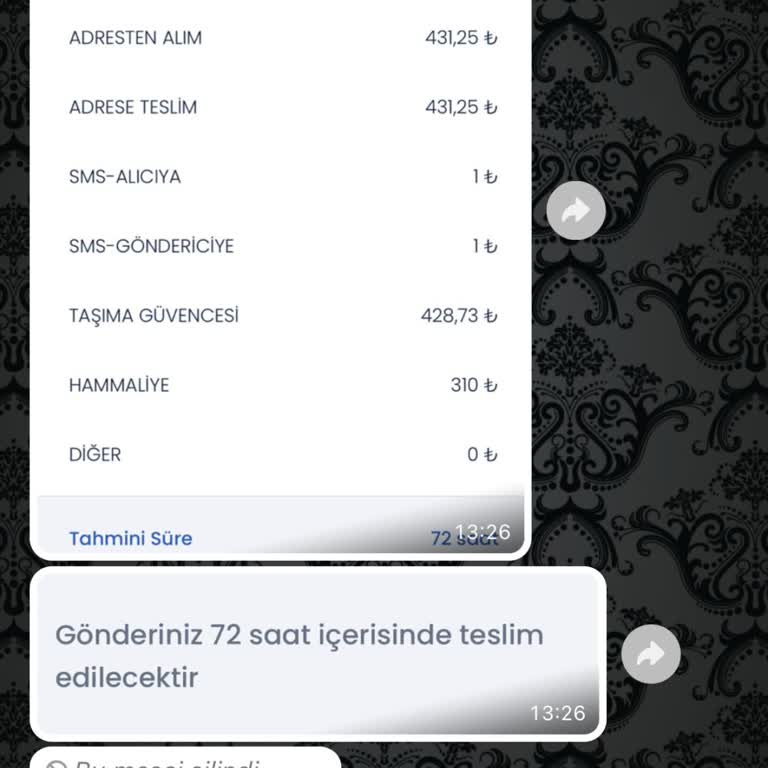 ismerkezi.1 600 TL Kapora Verdim 4500 Kargo Ücreti İstendi!