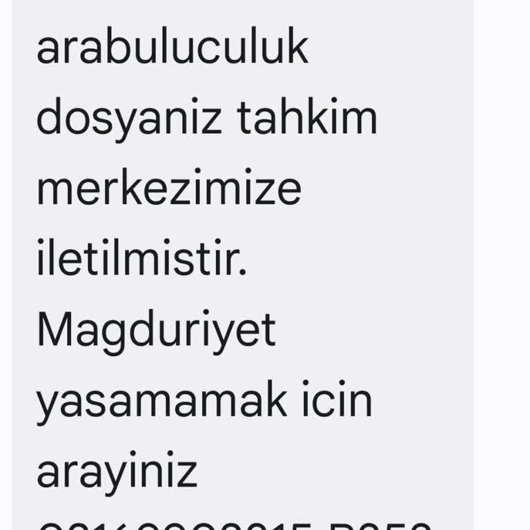 Tal Uzlaşma (SMS) Yanıltıcı Mesajlarla Karşılaştım Ve Mağduriyet Yaşadım