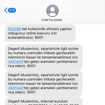 Türk Telekom Kurulum Şikayetim Var