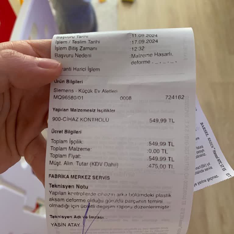 Siemens Servis Talebim Sonuçlanmıyor