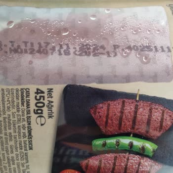 Beşler Bir'çatal Dana Isıl İşlem Görmüş Sucuk Paketinin Şişmesi