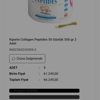 VitaminSAN Siparişimin Kargolanmaması Ve İletişim Eksikliği