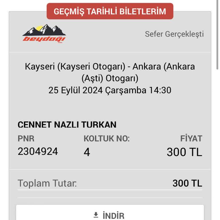 Obilet Otobüs Beni Almadan Gitti