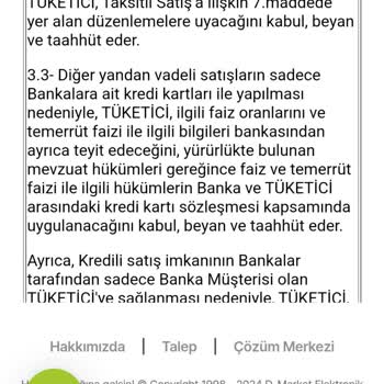 Hepsipay Sözleşmede Olmayan İleri Vadeli Kredi Kartı Çekimi Ve Faizi