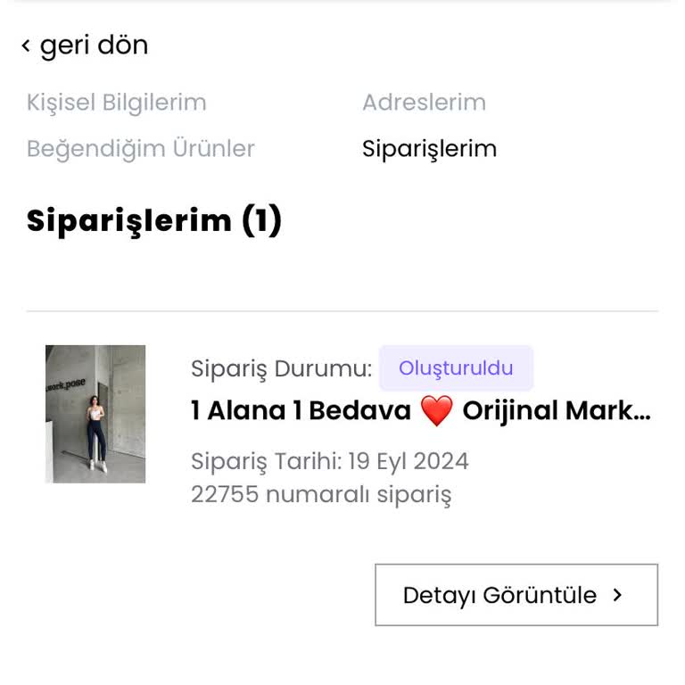 La Podio Butik Siparişimin Kargoya Verilmemesi Ve İletişim Sorunları