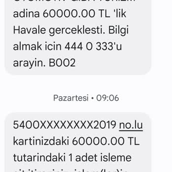 Garanti Bankası İadem Yapılmadı