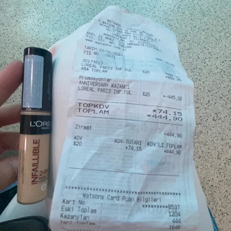 Watsons İade Kabul Etmiyor