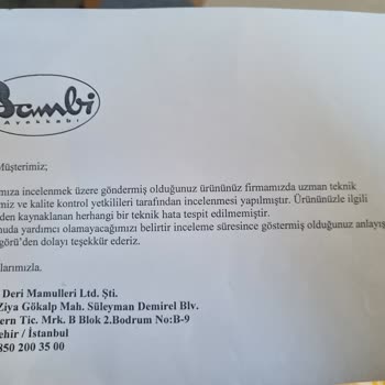 Bambi Ayakkabı Bambi Çanta Şikayeti