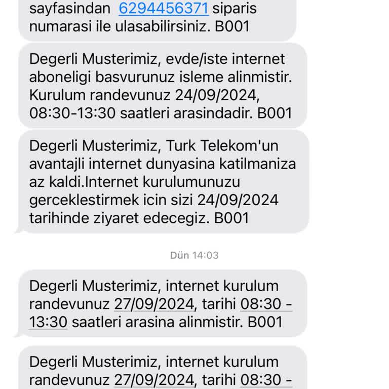 Türk Telekom Modem Kurulumu Randevusuna Gelmiyorlar