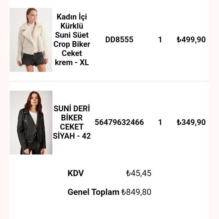 Meecy 'den Aldığım Montlar Ve İade Sorunu