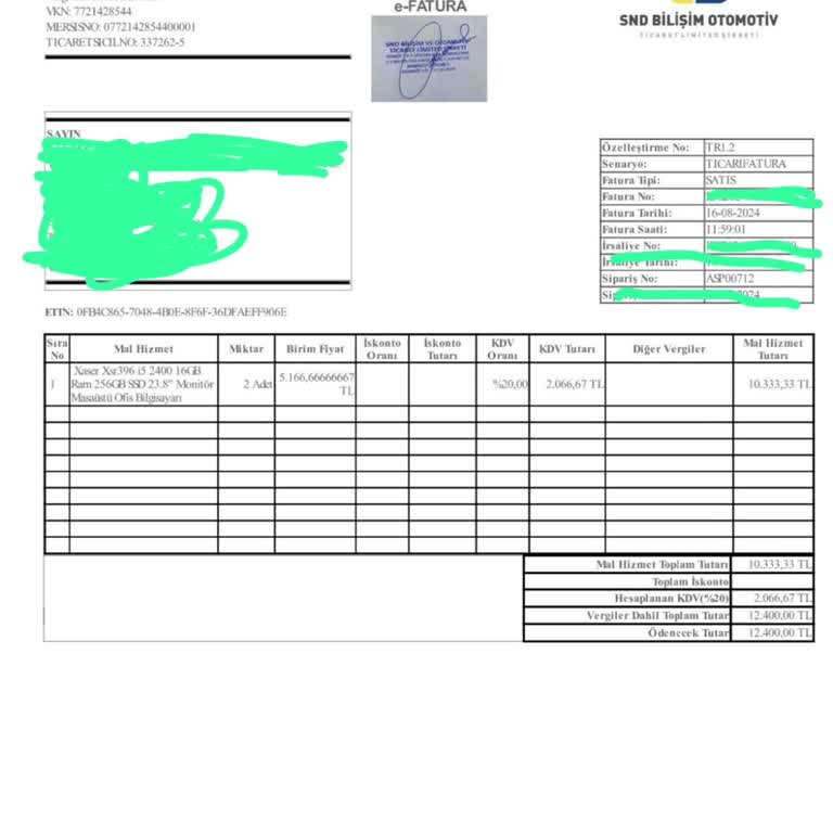 Snd Bilişim Ofise Almış Olduğum Bilgisayarlar Pişmanlık