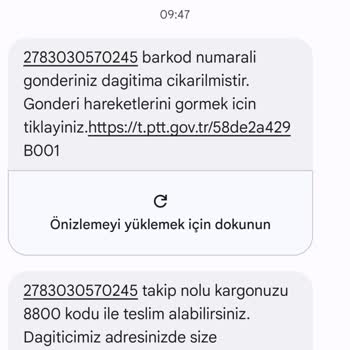 PTT Kargo Teslim Edilmeyen Kargom