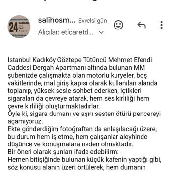 Migros, Çevreyi Kirleten Elemanlarıyla Alakalı Şikayete Duyarsız.
