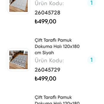 A101 Pamuk Dokuma Halı