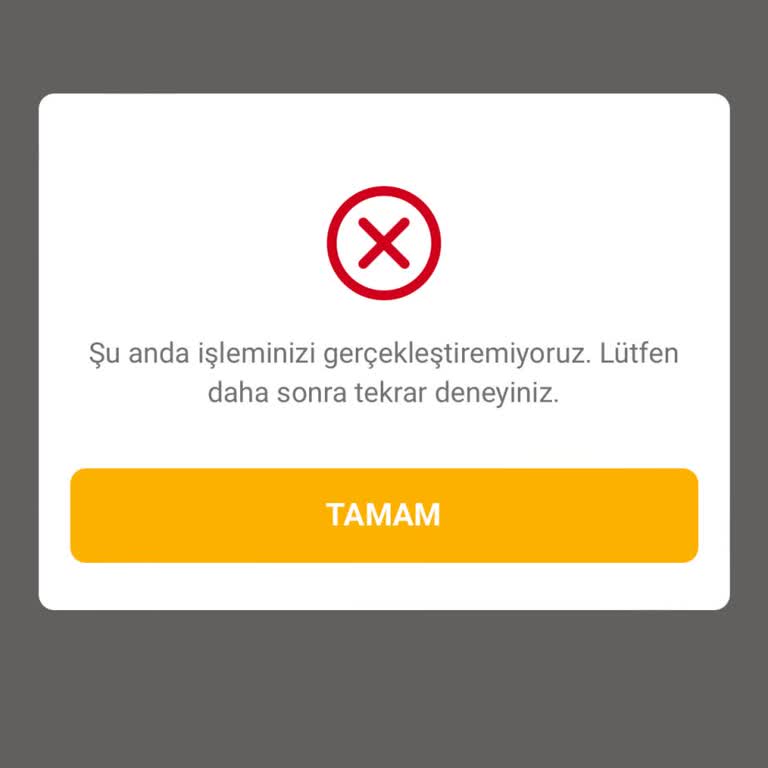 VakıfBank Mobil Bankacılık Şu Anda İşleminizi Gerçekleştiremiyoruz