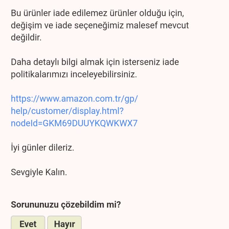 Amazon.com.tr 14 Günlük Cayma Hakkımı Utanmadan Elimden Alıyor!