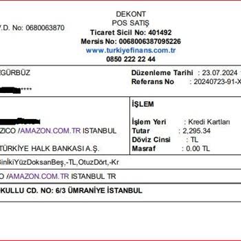 Amazon Com TR Sitesi Satış Yapıp Tahsilatı İnkar Etmesi