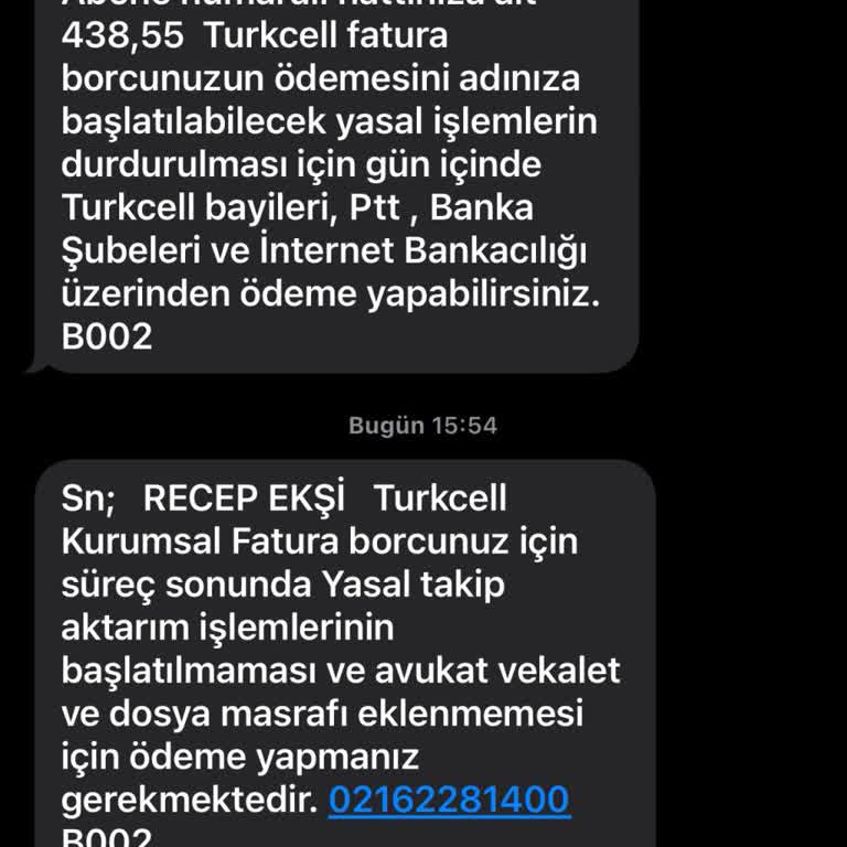 Ölen Babamın Hattı İçin Haksız Borç Talebi