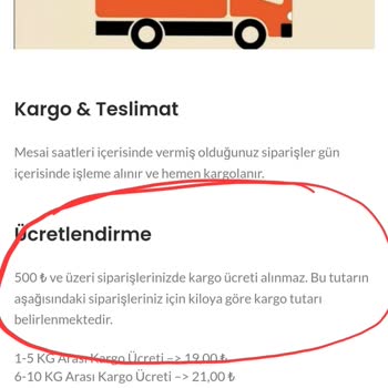 Ulus Turşu Kargo Ücretsiz Olacak Yalanı