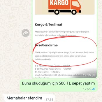 Ulus Turşu Kargo Ücretsiz Olacak Yalanı