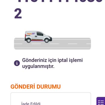 Hepsijet Ürünler Teslimat Sürecindeyken Yoldan Geri Dönüp İade Edildi