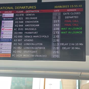 Vuelo Retrasado y Personal Descuidado en SunExpress Airlines