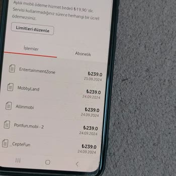 Vodafone ve İki Firma Tarafından Onaysız Abonelik Ücretlendirmesi