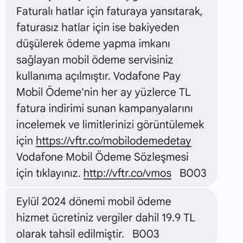 Vodafone ve İki Firma Tarafından Onaysız Abonelik Ücretlendirmesi
