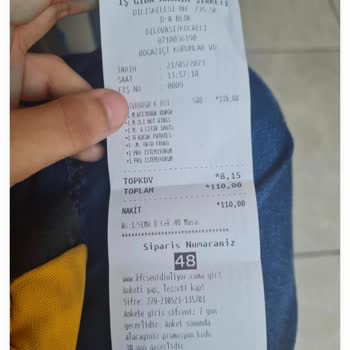 Encontré pelo en la caja de hamburguesa de pollo de KFC