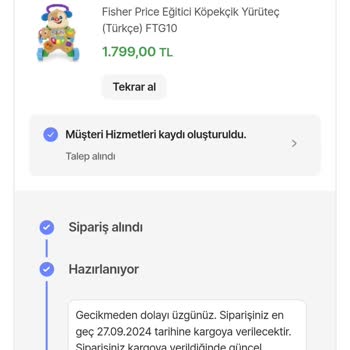 Hepsiburada Stokta Olmayan Ürün Var Gösterilip Satıldı Ve Sonra Destek Olmadılar.