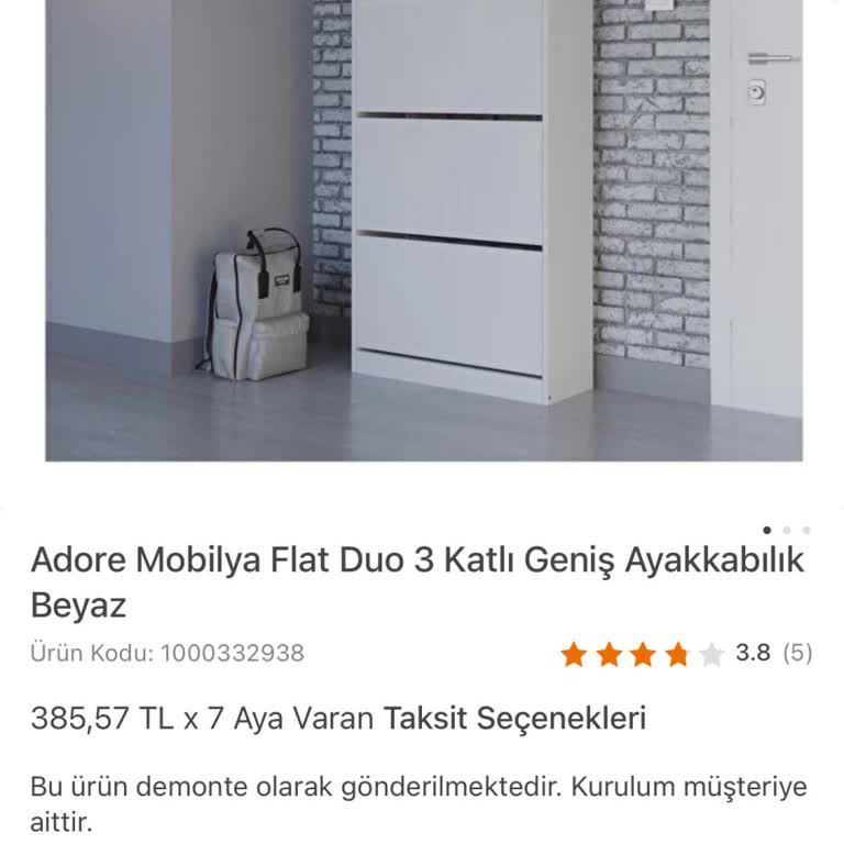 Koçtaş/Adore Ayakkabılık Kalitesizliği!