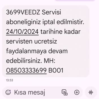 Veedz-tr.com İptal Olan Ama Faturaya Yansıyan Veedz