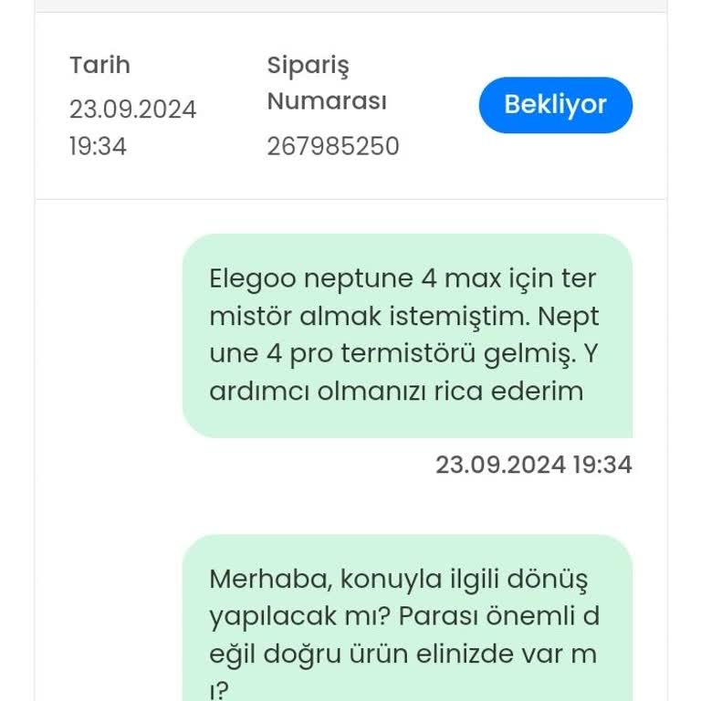 Filamentmarketim.com Satış Sonrası Yok