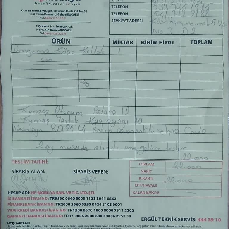 Ergül Mobilya Koltuk Minderi Değişimi