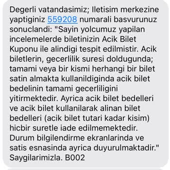 TCDD Değişim Yerine Para Kesti