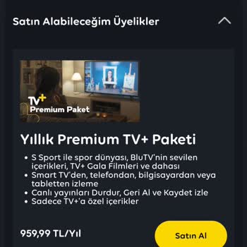 TV+ Üyelik Fiyat Farkları