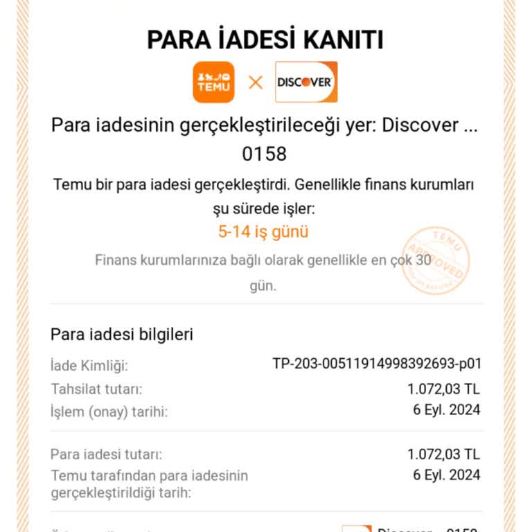 Ziraat Bankası Temudan Yapmış Olduğum Ödemeyi İade Yapmıyor
