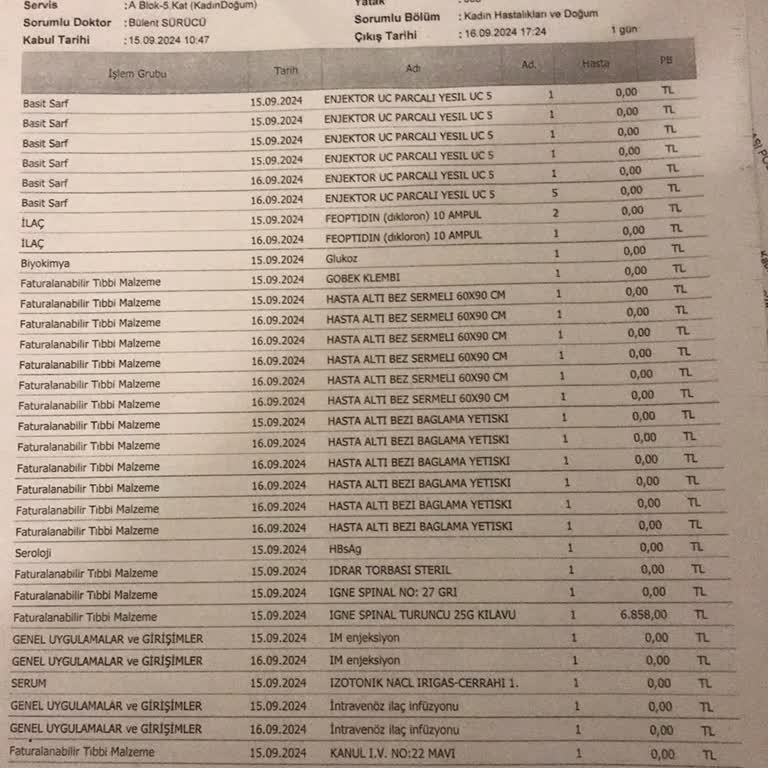 Sompo Sigorta Epidural İğne
