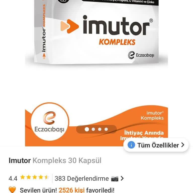 Eczacıbaşı İlaç Pazarlama İmutor Kompleks Fiyat Farkı