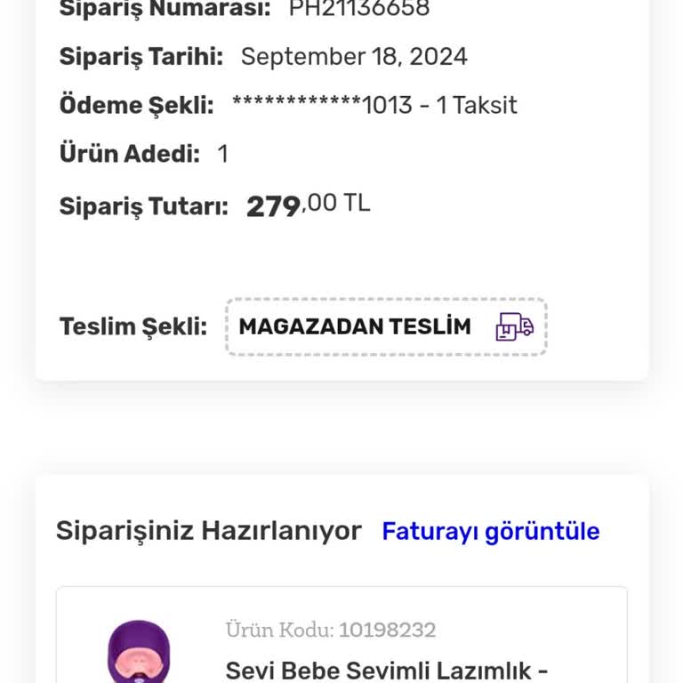 Gratis Siparişi Ne Zaman Teslim Edeceksin