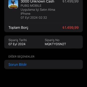 PUBG (Pubgmobile.com) Üç Alımı İptali