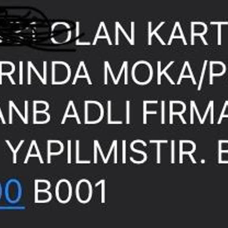 Moka Pull And Bear Kartımdan Para Çekti