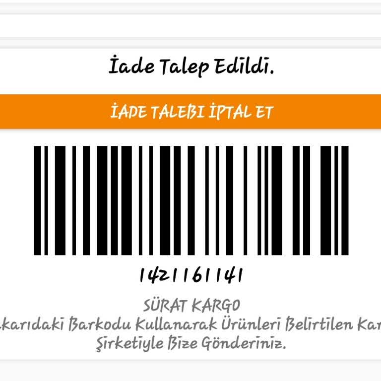 Modayakamoz İade Sürecinde Bir Bilgilendirme Yok!