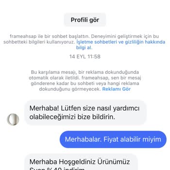@frameahsap Sipariş Verildi, Kargo Gönderilmedi Ve Engellendim