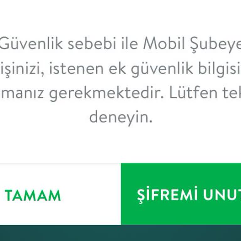 TEB Mobil Uygulama Giriş Hatası