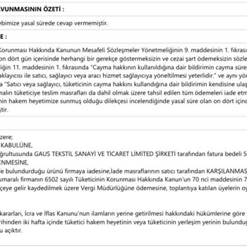 Gaus Butik Haksız Kazanç Elde Ediyor