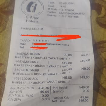 Paul Mark Eksik Ürün Gönderdi.