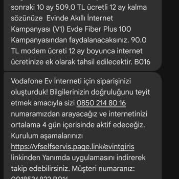 Vodafone Net Modem Ücretsiz Deyip Ücret Almaya Çalışıyor