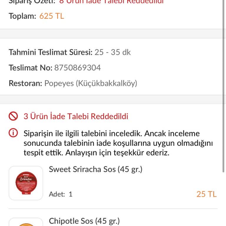 Trendyol Yemek Göndermediği Yemeğin Para İadesini Yapmıyor